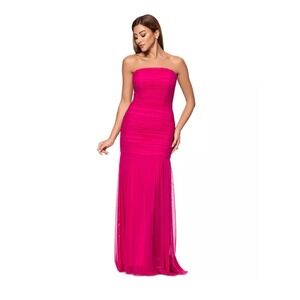 Xscape Dress women Pink Strapless NEW Size‎ 8